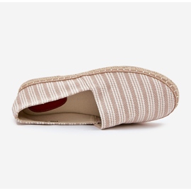 Espadrille maschili con treccia beige 2