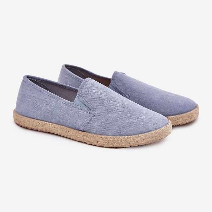 Sneaker maschili di Espadrilles con Eco Suede Blue 1