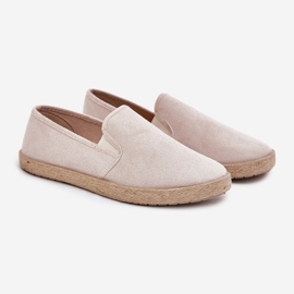 Sneaker maschili di Espadrilles con beige ecologio 1