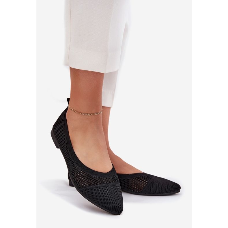 Ballerina in maglie femminile nero 1