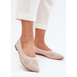 Ballerina materiale femminile beige 2