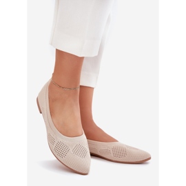 Ballerina materiale femminile beige 1