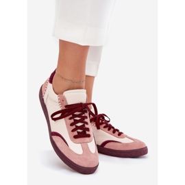 Sneaker in pelle da donna Zazoo N1202 Pink rosa 1