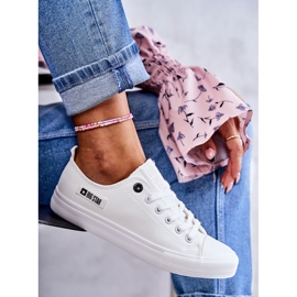 Sneakers Basse da Donna in Pelle Big Star KK274010 Bianche bianca 5