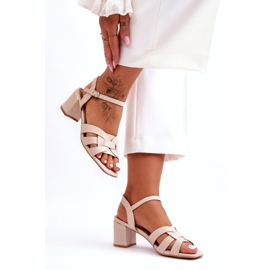 Sandali classici Tacchi alti nebbiosi beige 3