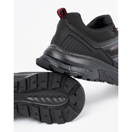 DK Scarpe sportive per uomini neri con elementi rossi nero 2