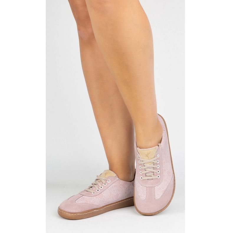 Scarpe da donna a piedi nudi da donna Olivier Eliza Pink Flowers rosa 2