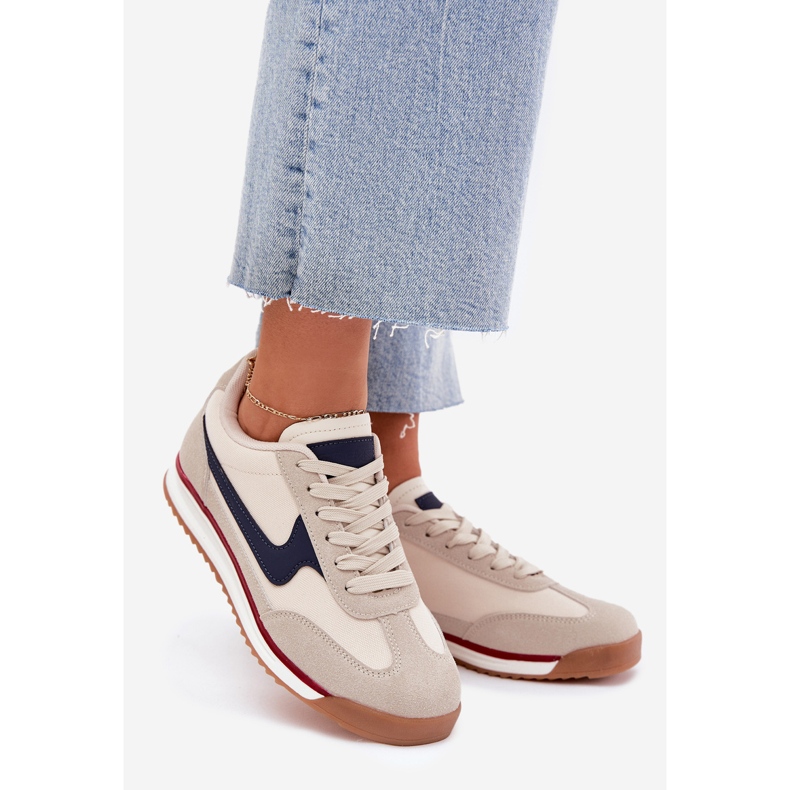 EVento Scarpe sportive da ginnastica da donna beige 1