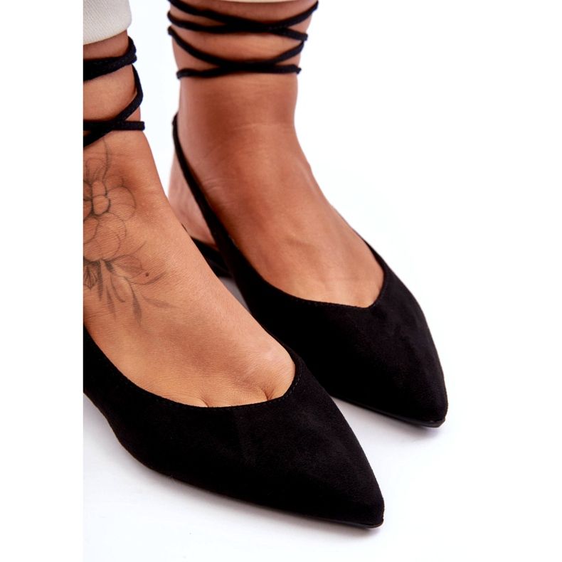 Ballerine eco-ecologiche femminili nero 4
