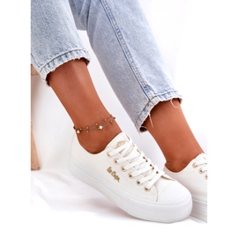 Sneaker femminili sulla piattaforma Lee Cooper LCW-25-02-3289 White bianca 3
