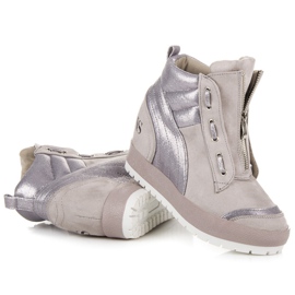 Vices Sneakers con plateau grigio 1