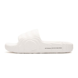 Flip femminile/maschile adidas Adilelette 22 Crystal White con una suola bianca profilata comoda (HQ4672) bianco 1