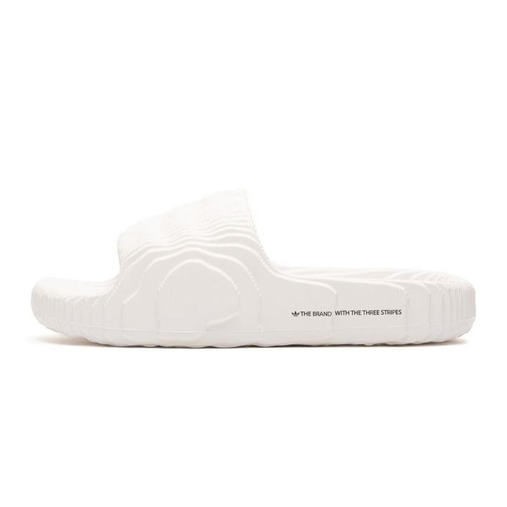 Flip femminile/maschile adidas Adilelette 22 Crystal White con una suola bianca profilata comoda (HQ4672) bianco 1