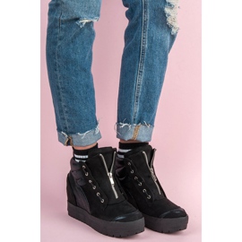 Vices Sneakers con plateau nero 2