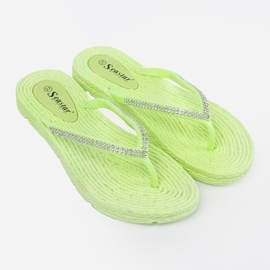 Seastar Flip -flip verdi con zirconi verde 1