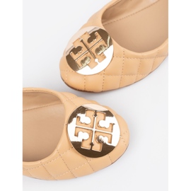 Ballerine beige fatte in pelle ecologica 1