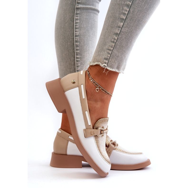 MOAFER MACIEJKA PELLE 06493-11 BIANCO E BEIGE 5