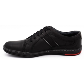 Olivier Scarpe da uomo in pelle casual 238gt nero 1