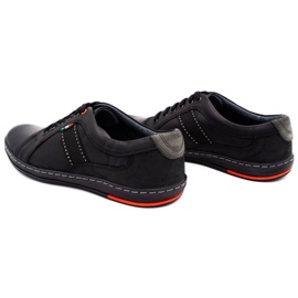 Olivier Scarpe da uomo in pelle casual 238gt nero 4