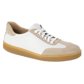 WASAK Scarpe in pelle minimalista maschile a piedi nudi 0248W bianco 1