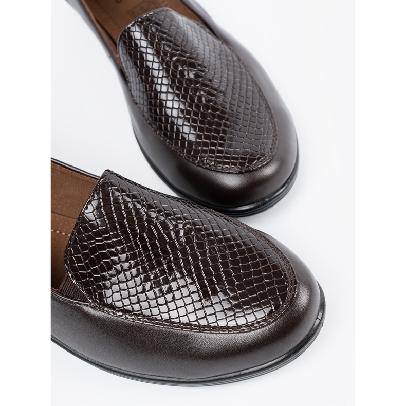 Shelvt Scarpe a cuneo marrone beige 1