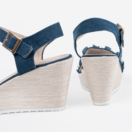 Shelvt Sandali in denim jotwarz blu 1