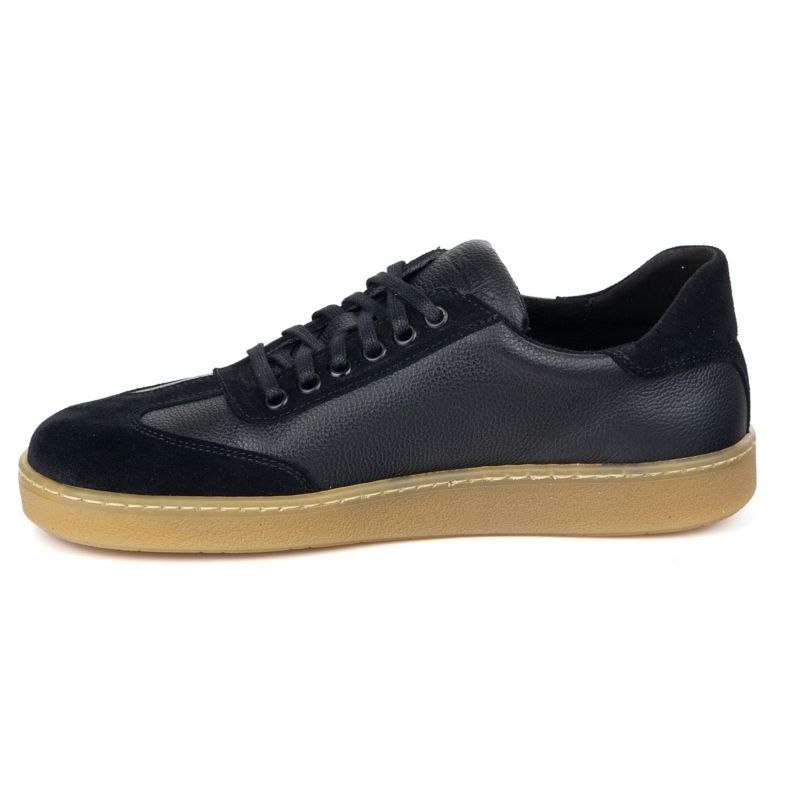 WASAK Scarpe in pelle minimalista maschile a piedi nudi 0248w nero 1