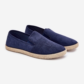 Boto Sneaker maschili di espadrilles con eco scamosciata marina Lunaria blu 1