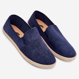Boto Sneaker maschili di espadrilles con eco scamosciata marina Lunaria blu 2