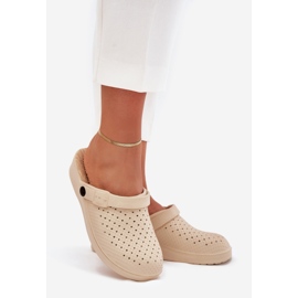 EVento Faylina Fayline FOAN SLIPERS WOMEN'S PLOGS beige 1