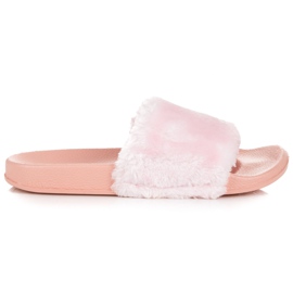 Queen Vivi Pantofole con pelliccia rosa 2