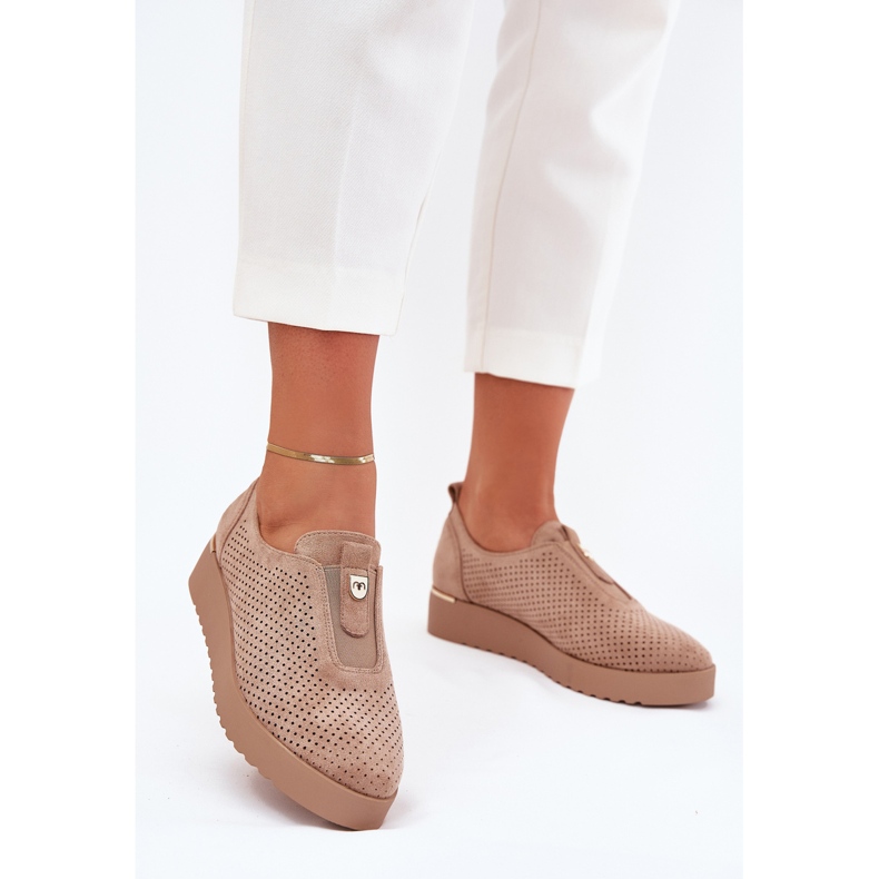 EVento Scarpe da donna sulla piattaforma con eco sieto dark beige aviara 2