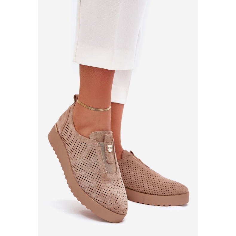 EVento Scarpe da donna sulla piattaforma con eco sieto dark beige aviara 1