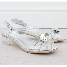 Teli femminili trasparenti Silver Sabatina 33506-7 d'argento 2
