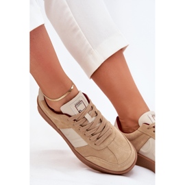 Sneakers in pelle scamosciata femminile Big Star di Daniel Lopez SS2D4022 Beige 2
