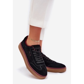 Sneakers in pelle scamosciata femminile Big Star di Daniel Lopez SS2D4006 Black nero 1