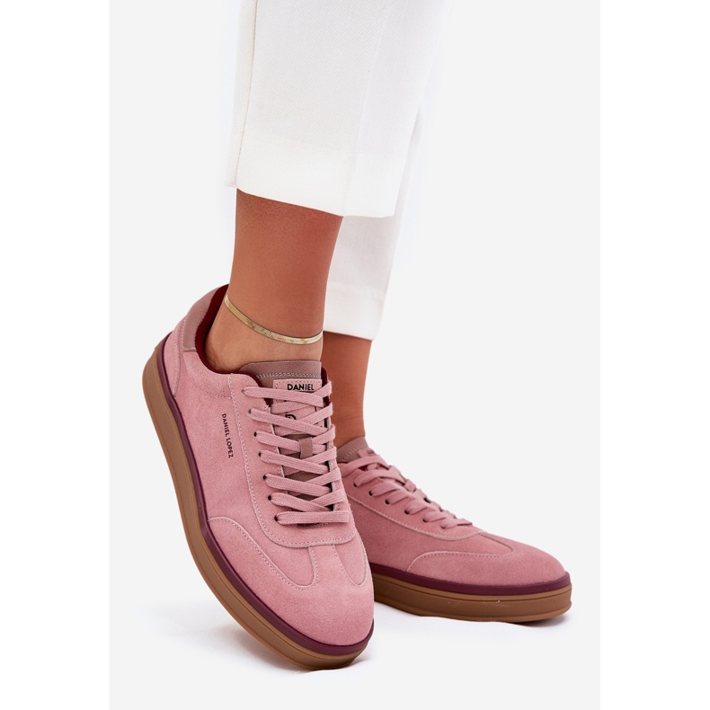 Sneakers in pelle scamosciata femminile Big Star di Daniel Lopez SS2D4010 Pink rosa 1