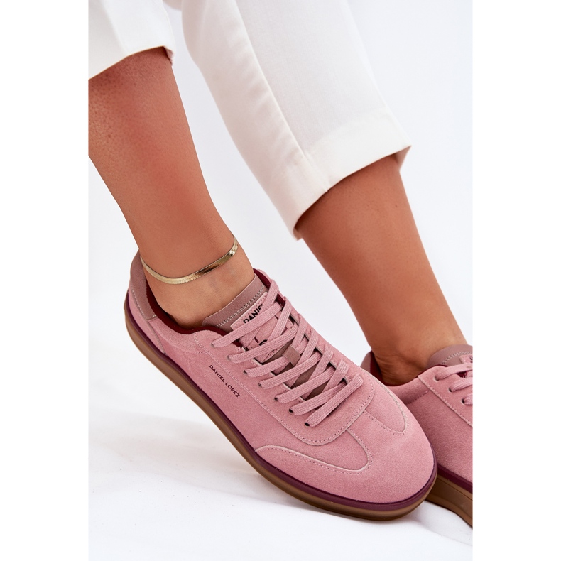Sneakers in pelle scamosciata femminile Big Star di Daniel Lopez SS2D4010 Pink rosa 2