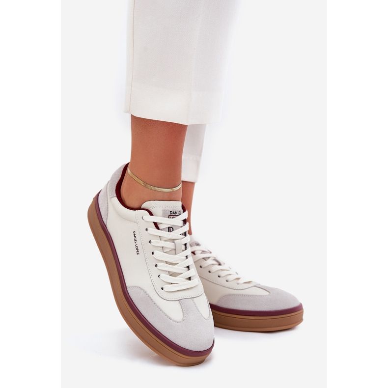 Sneakers in pelle femminile Big Star di Daniel Lopez SS2D4008 White and Grey bianco 1