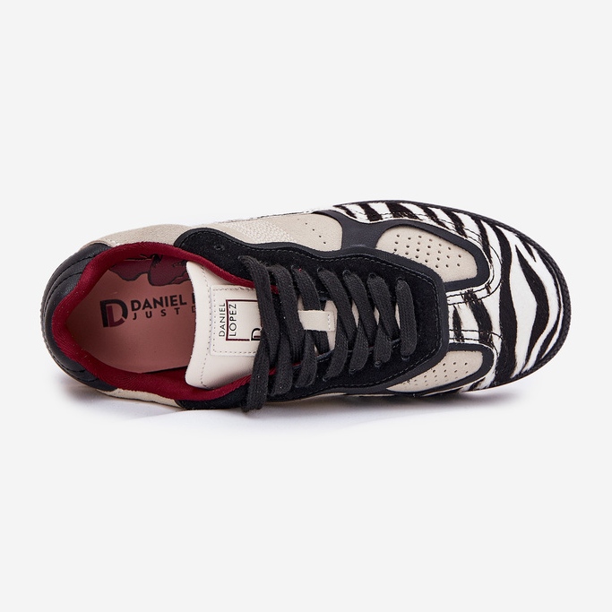 Sneaker da donna Big Star di Daniel Lopez SS2D4015 Zebra Beige 2