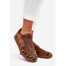 Sneaker da donna Big Star di Daniel Lopez SS2D4017 Leopard Print marrone 1