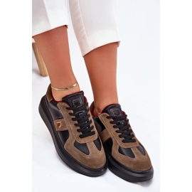 Sneaker in pelle da donna sulla piattaforma Big Star di Daniel Lopez SS2D4001 Black nero 2