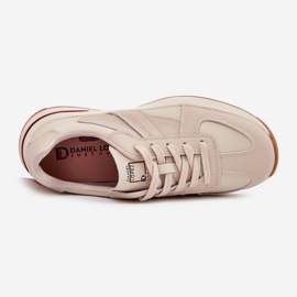 Scarpe sportive in pelle femminile sneaker Big Star di Daniel Lopez SS2D4043 Beige 2