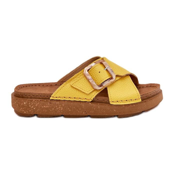 Flip in pelle femminile con Inblu Ed0003iu Yellow giallo 5