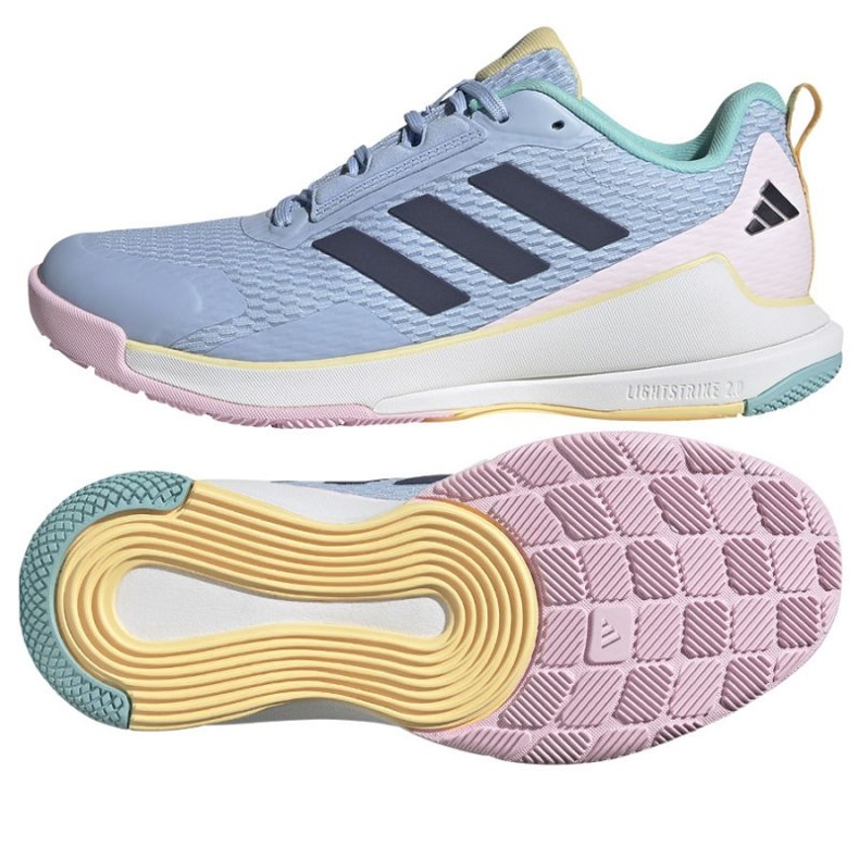 Scarpe da pallavolo adidas Novaflight 2 in JQ3601 blu 1