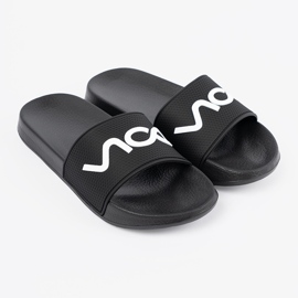 Shelvt Flip -flip neri con l'iscrizione nero 1