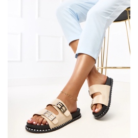 BEIGE Flip Flip sulla piattaforma Blau 1