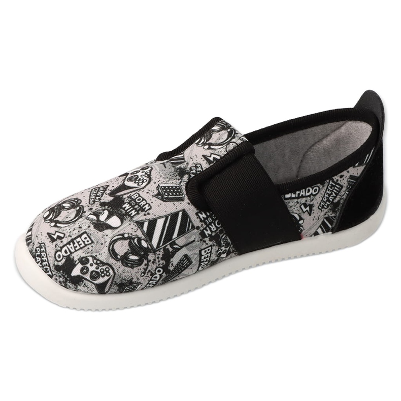 BEFADO RAGAZZO SLIPERS 901x024 Vari motivi Inserto in pelle grigio 1