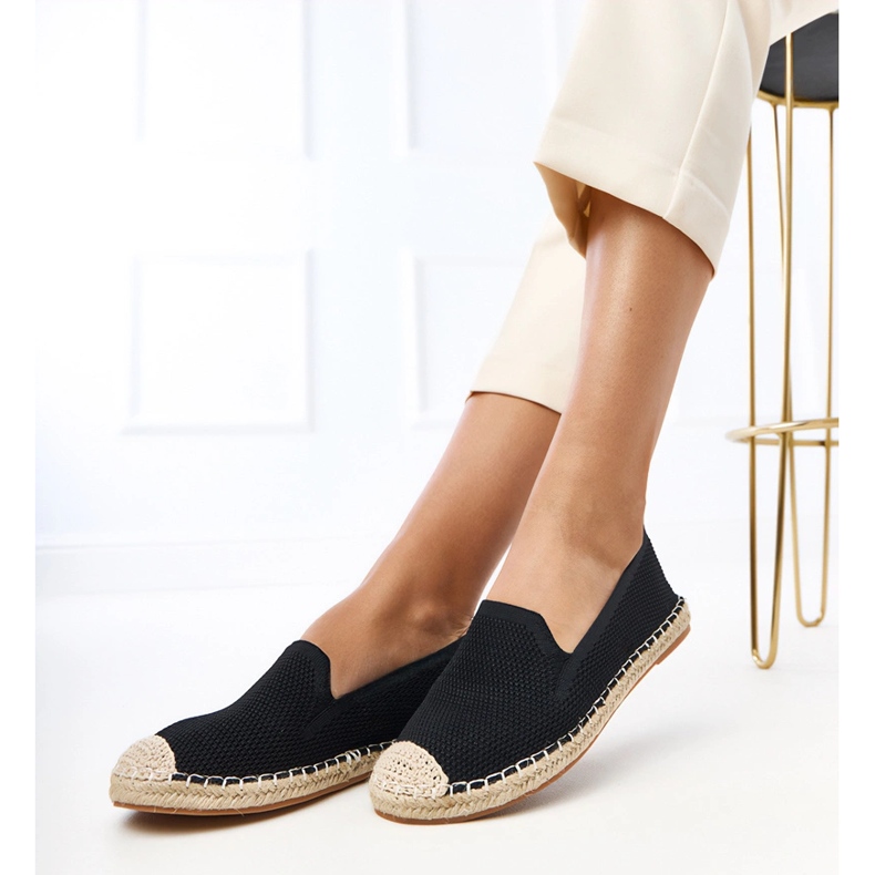 Black espadrilles sulla piattaforma Luna nero 2