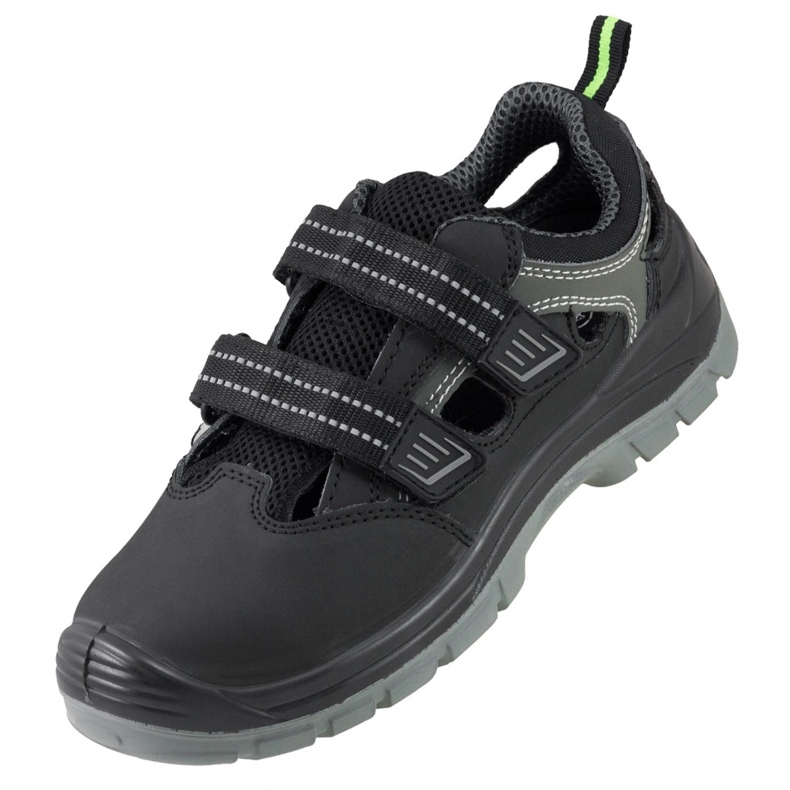 Sandali per scarpe da lavoro con velcro con sollevamento in metallo urgente 352/s1 nero 1